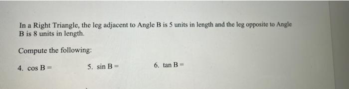 trigonometric ratios homework