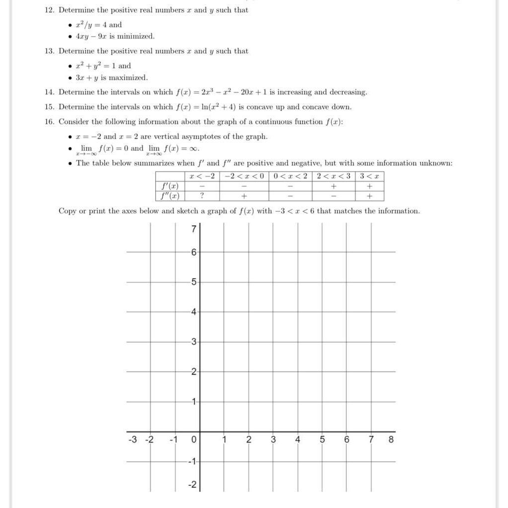 Solved Determine the positive real numbers x ﻿and y ﻿such | Chegg.com