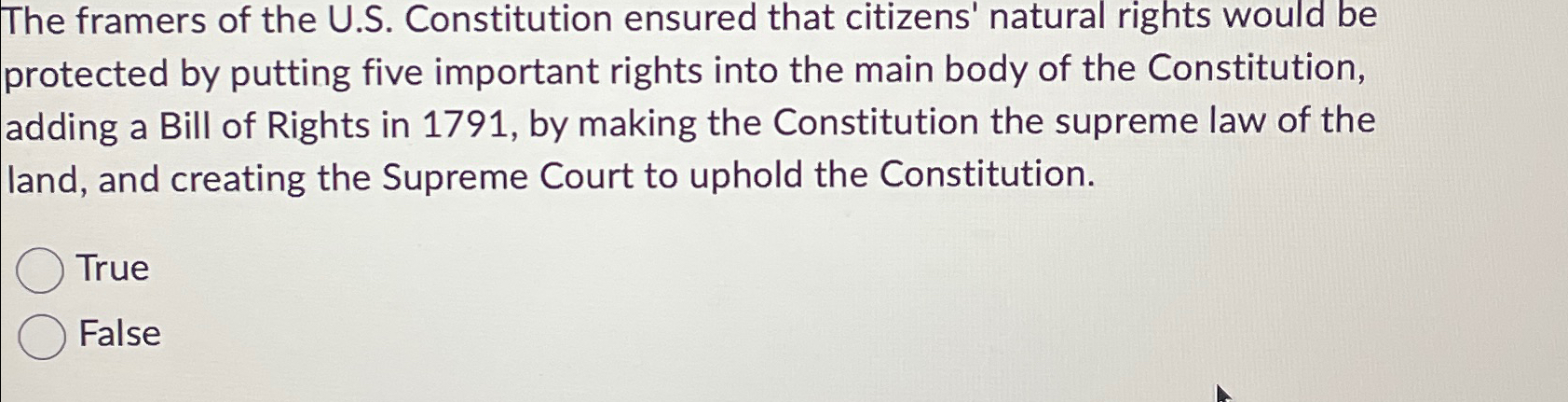 The constitution is the supreme law of the land it is protected by sale