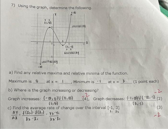 Solved I need some help correcting and solving #7 b) and #7 | Chegg.com