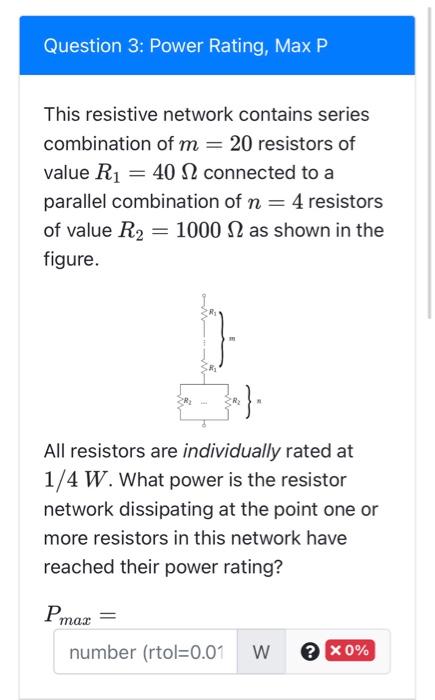 Resistor Power Rating and the Power of Resistors