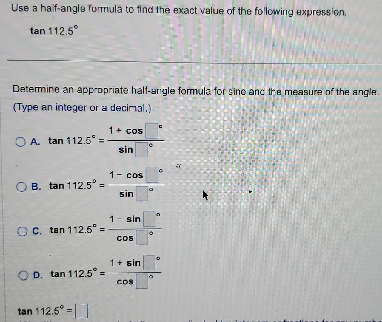 solved-use-a-half-angle-formula-to-find-the-exact-value-of-chegg