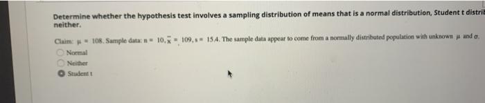 Solved Determine whether the hypothesis test involves a | Chegg.com
