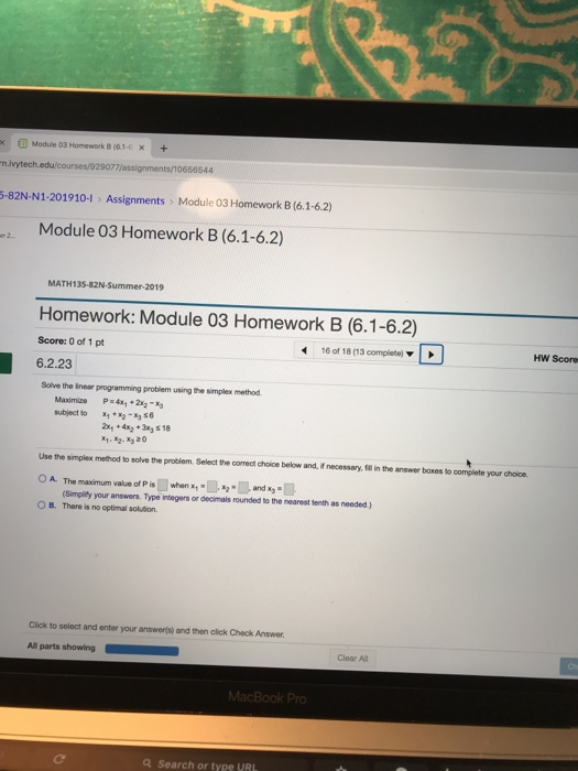 Solved Module 03 Homework B (6.1-E X | Chegg.com