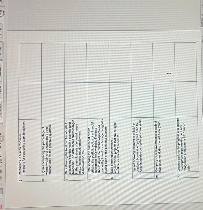 Chapter 10, Managing Data and Using Graphics, Student | Chegg.com