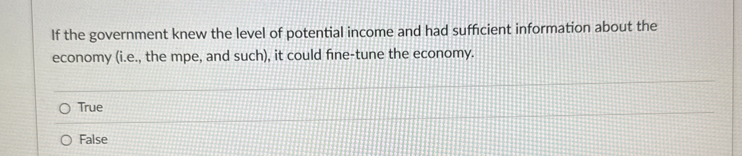Solved If the government knew the level of potential income | Chegg.com