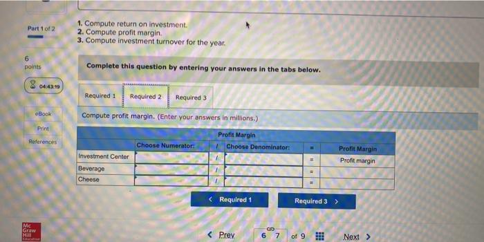 Solved Check my work 6 Part 1 of 2 Required information [The | Chegg.com