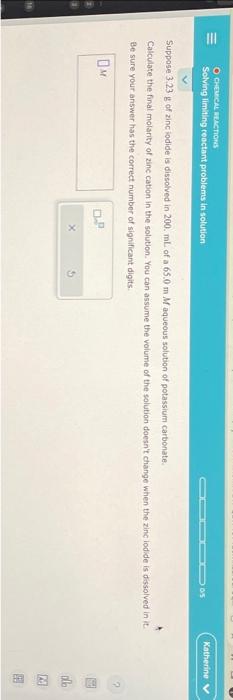 Solved Suppose 3.23 g of zinc iodide is dissolved in 200.mL | Chegg.com