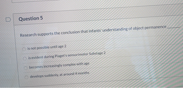 Solved Question 5 Research supports the conclusion that Chegg