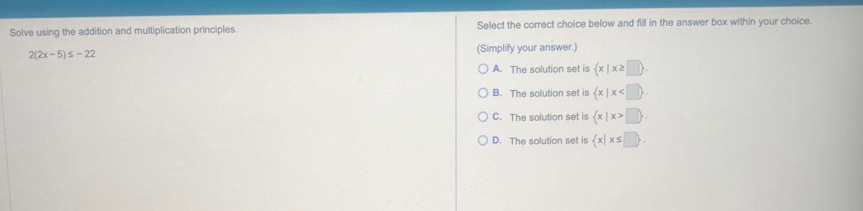 Solve using the addition and multiplication | Chegg.com