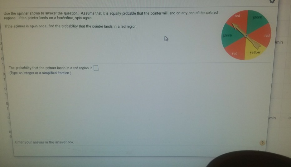 Solved Use the spinner shown to answer the question. Assume