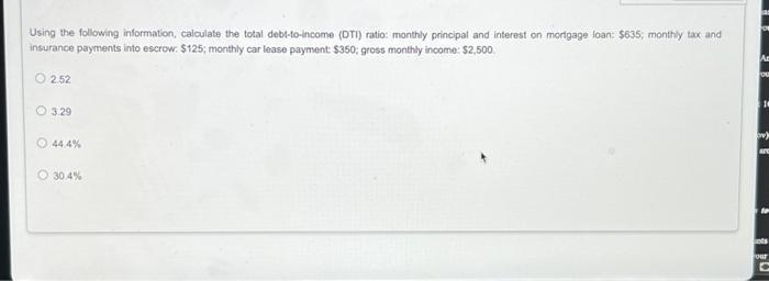 Solved Using The Following Information Calculate The Total 4259