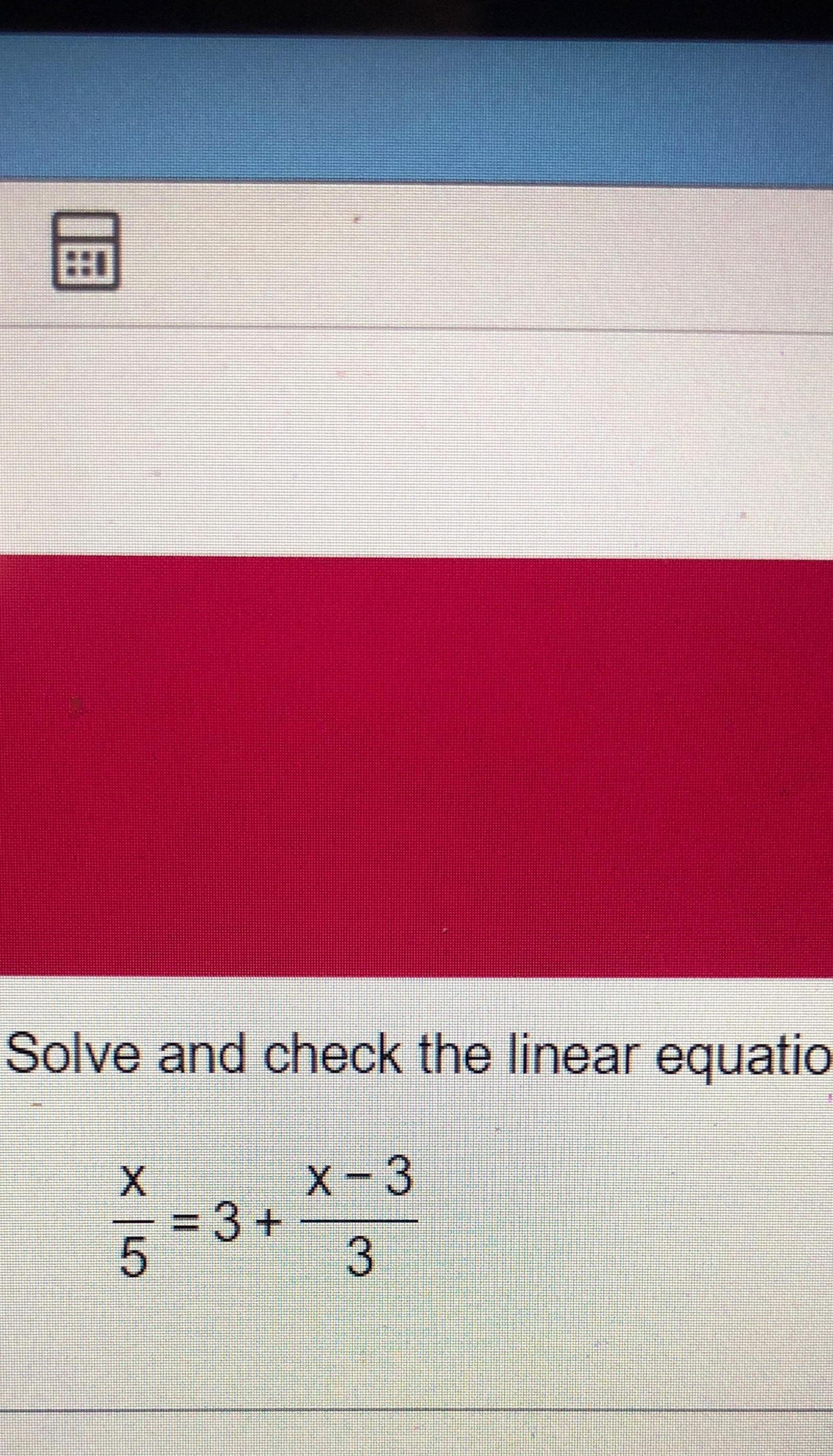 solved-solve-and-check-the-linear-equatiox5-3-x-33-chegg