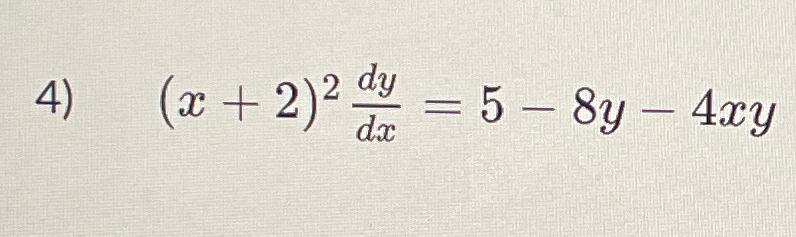 Solved Find The General Solution Of The Following | Chegg.com