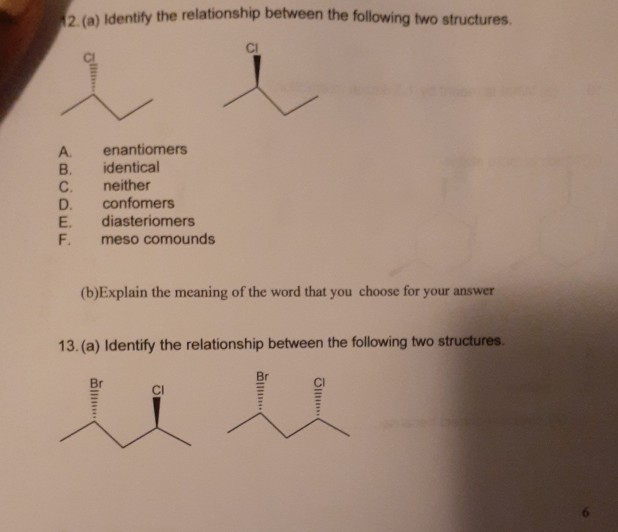 Solved 2. (a) Identify The Relationship Between The | Chegg.com