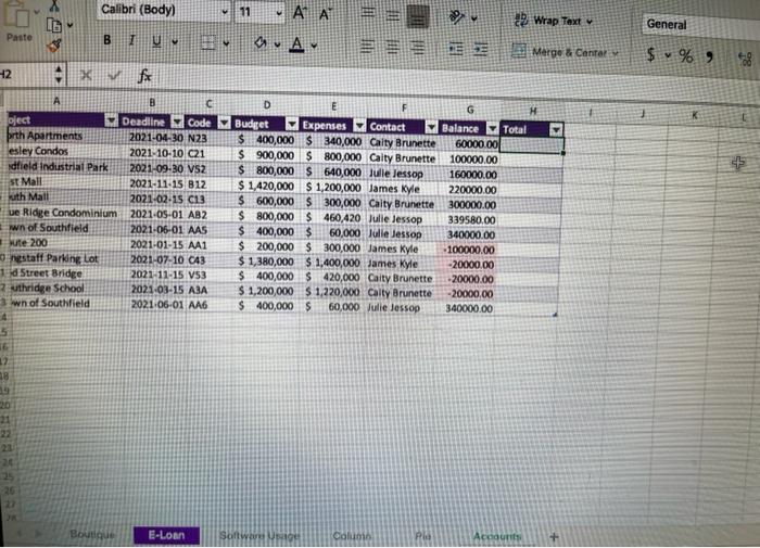 Solved 8. Add a Total row to the table. Select an option Chegg