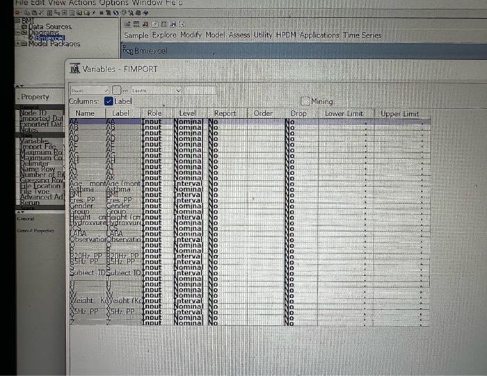 Please help edit the variables for file import in SAS | Chegg.com