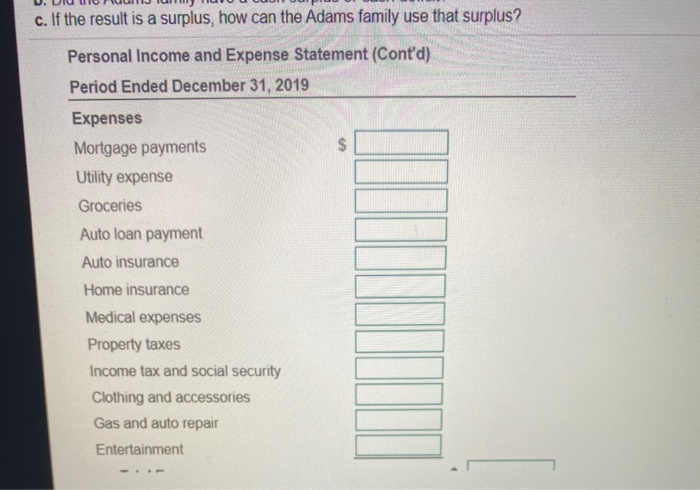 Solved Income Statement Preparation Adam And Arin Adams Have | Chegg.com