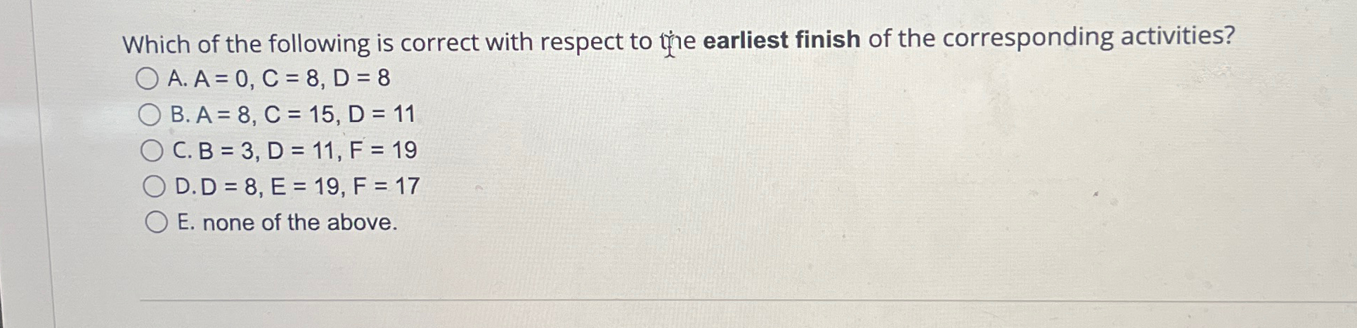 Solved Which of the following is correct with respect to the | Chegg.com