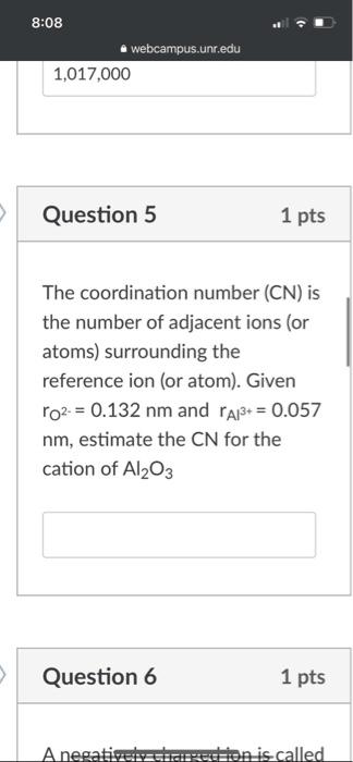 The coordination number (CN) is the number of | Chegg.com