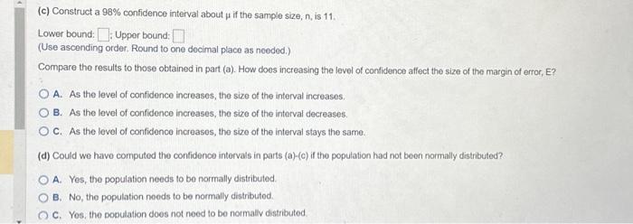 Solved A simple random sample of size n is drawn from a | Chegg.com