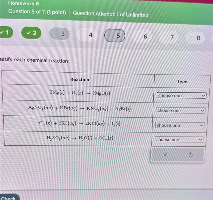 solved-assify-each-chemical-reaction-chegg