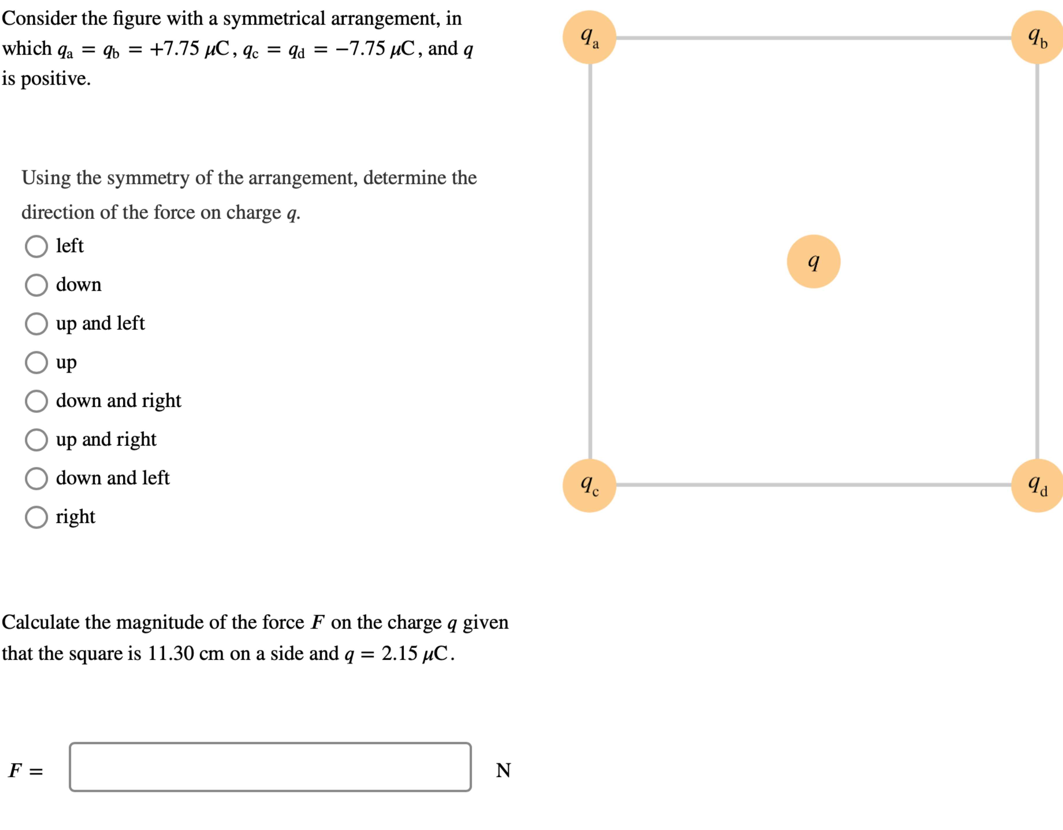Solved Consider the figure with a symmetrical arrangement, | Chegg.com