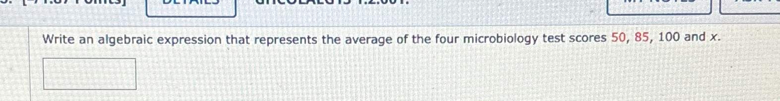Solved Write an algebraic expression that represents the | Chegg.com