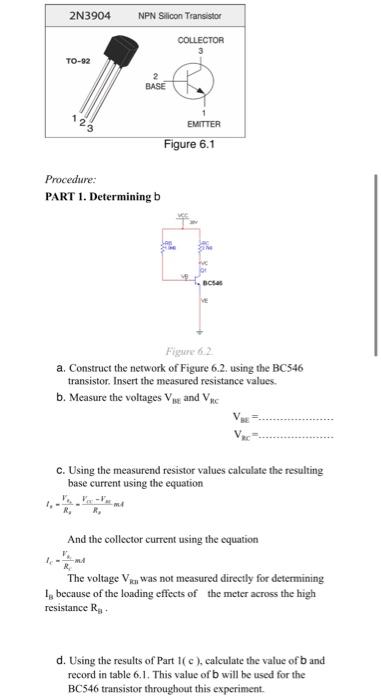 Solved EXPERIMENT#6 Fixed And Voltage-Divider Bias Of BJT | Chegg.com