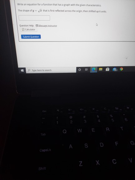 Solved Write an equation for a function that has a graph | Chegg.com
