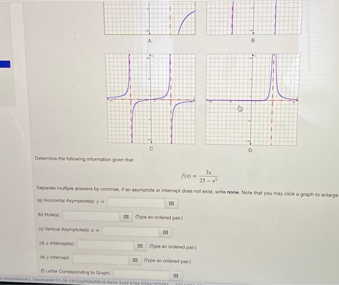 Solved Determine The Following Information Given That