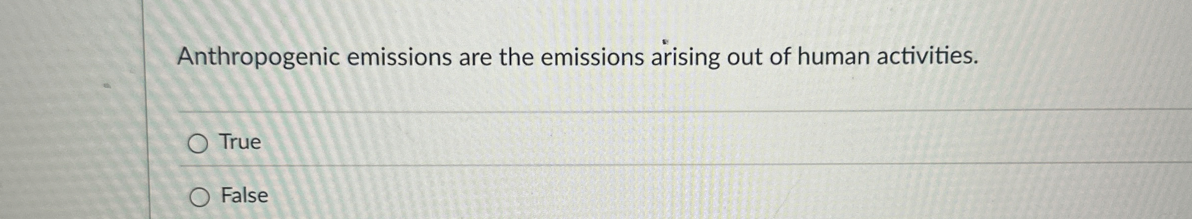 Solved Anthropogenic emissions are the emissions arising out | Chegg.com