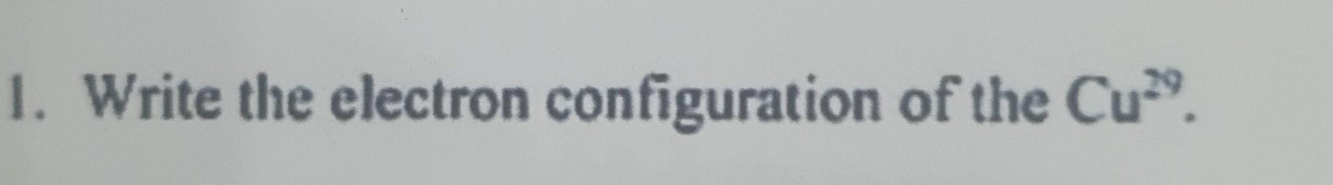 write the electron configuration of cr and cu