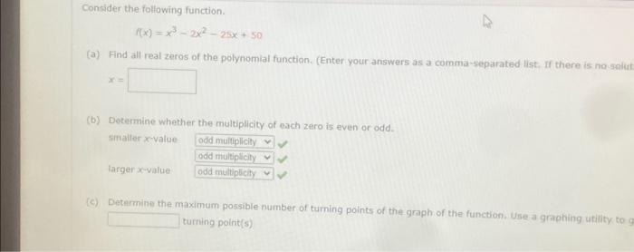 Solved Consider the following function. f(x) = x4 − x3 − | Chegg.com