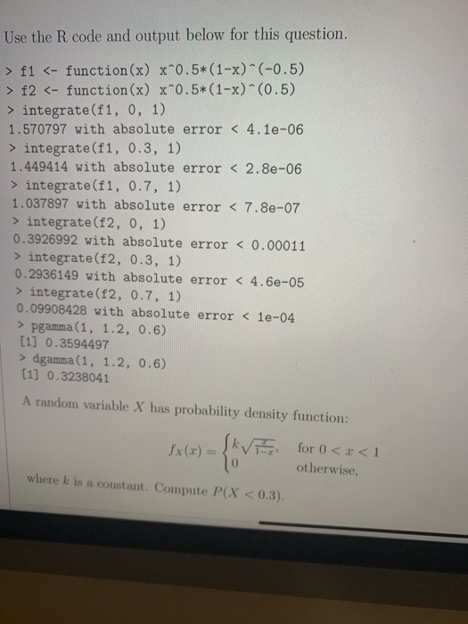 Equation For The F Values R Code Solved Use the R code and output below for this question. > | Chegg.com