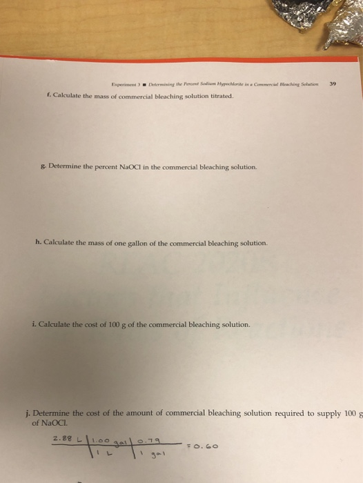 3. A student followed the procedure of this | Chegg.com