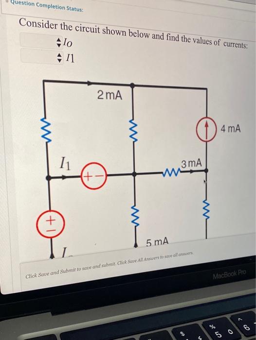 Solved Question Completion Status: Consider the circuit | Chegg.com