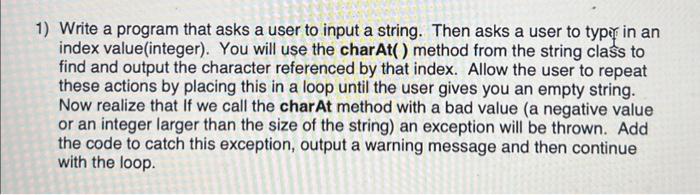 Solved 1) Write a program that asks a user to input a | Chegg.com