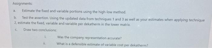 Solved Fixed And Variable Costs: Overhead Following The | Chegg.com