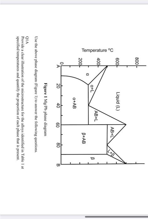 Solved Figure 1mgpb Phase Diagram Use The Above Phase 8679