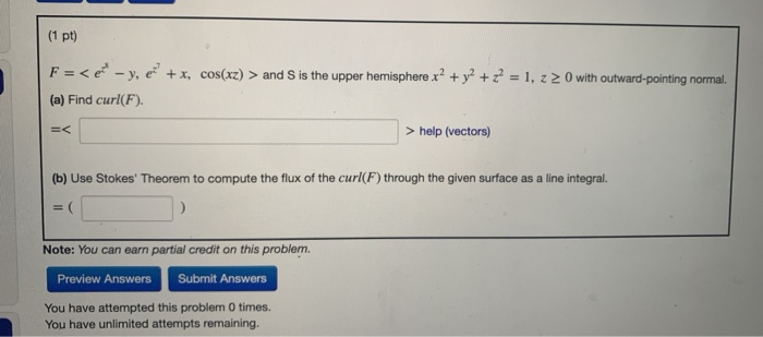 1 Pt F E Y E X Cos Xz And S Is The Chegg Com