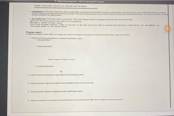 Solved Programming Assignment2Problem | Chegg.com
