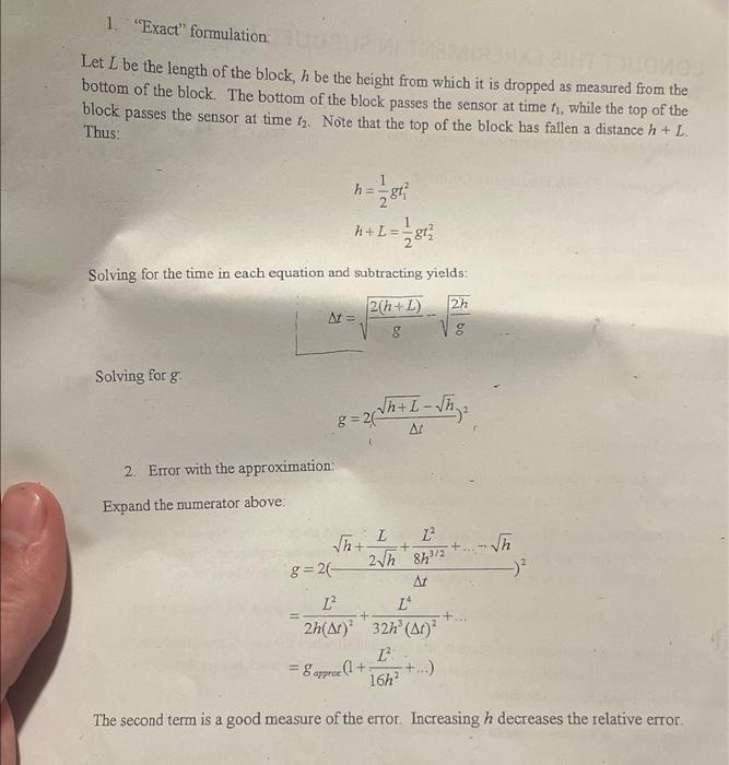 Solved how do i solve the equations with the information | Chegg.com