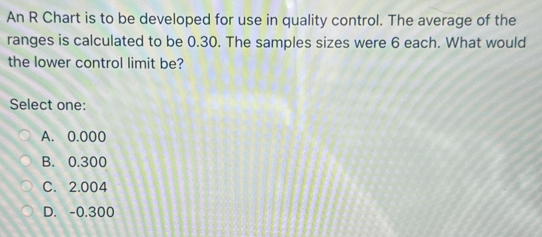 Solved An R Chart is to be developed for use in quality | Chegg.com