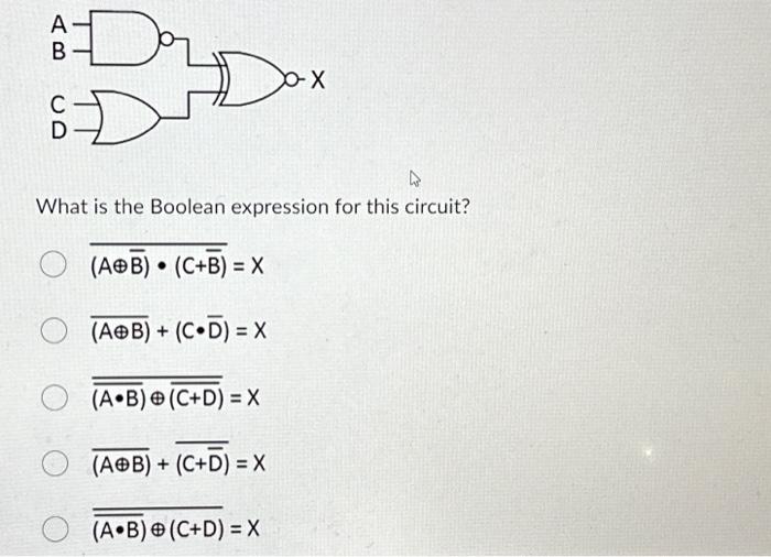 Solved A B JO D C Đ Dax h What is the Boolean expression for | Chegg.com