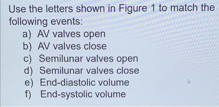 Solved Use the letters shown in Figure 1 to match the | Chegg.com