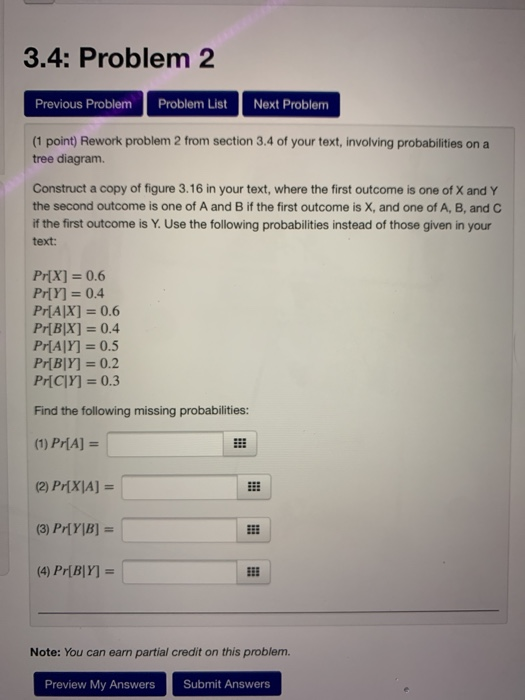 Solved 3.4: Problem 2 Previous Problem Problem List Next | Chegg.com