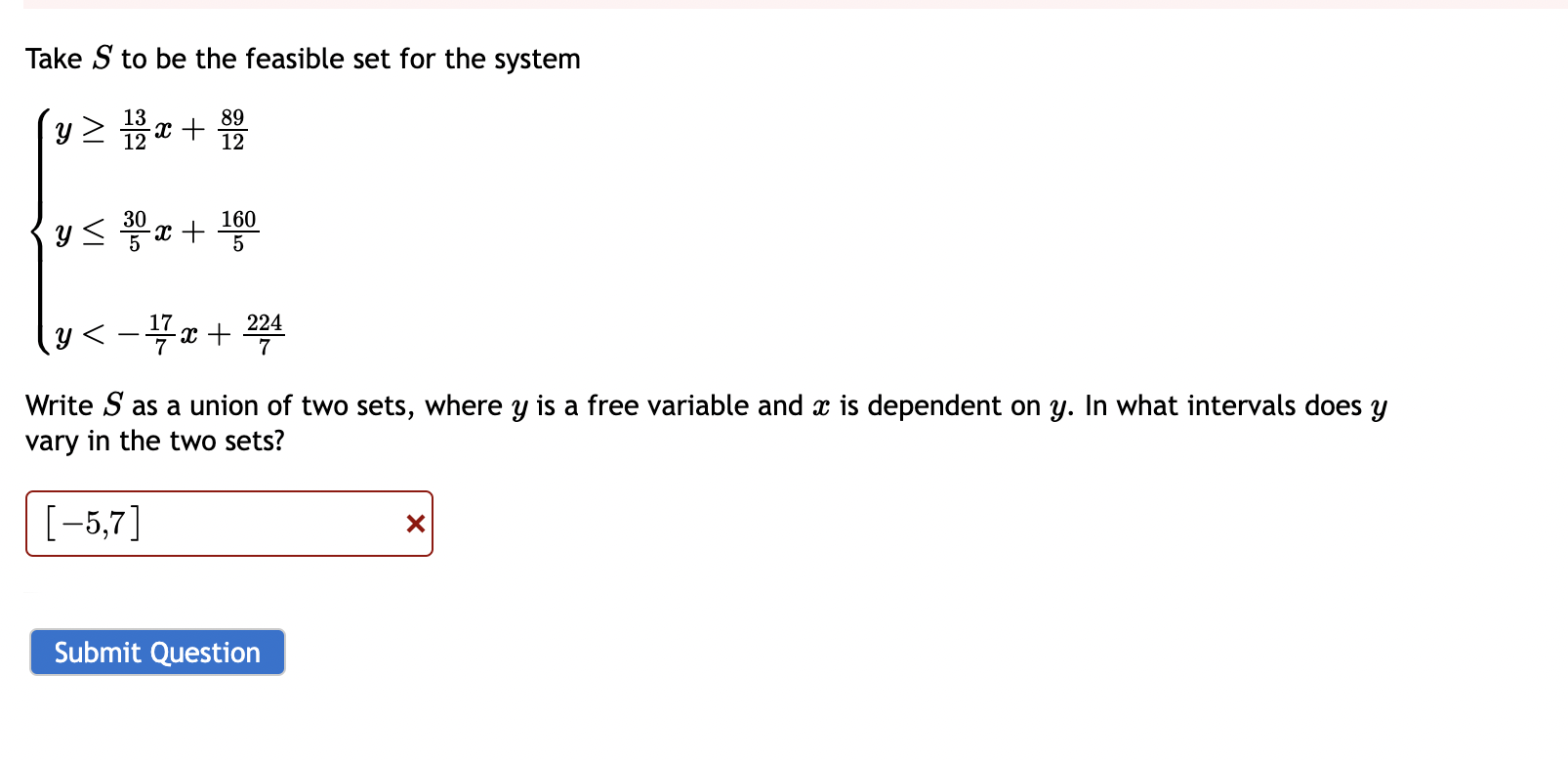 Solved Take S to be ﻿the feasible set for the | Chegg.com