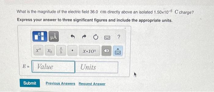 Solved What is the magnitude of the electric field 36.0 cm | Chegg.com
