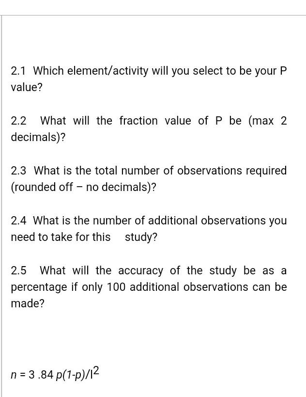 Solved The Following Data Were Obtained From A Preliminary | Chegg.com